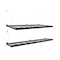 Newage Products Pro Series 4 ft. x 8 ft. Wall Mounted Steel Shelf and Pro Series 2 ft. x 8 ft. Wall Mounted Steel Shelf- Black 40408 - alternate 1